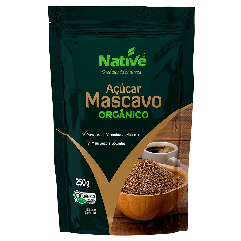 ACUCAR NATIVE 250G MASCAVO ORGANICO